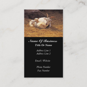Goat Farmer Business Card