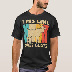 Goat For Girls Kids Farm Animal Lover Goat Whisper T-Shirt