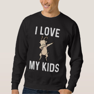 Goat For Men Women Dabbing Sheep Grass Farm Animal Sweatshirt