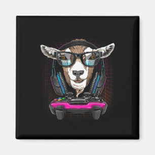 Goat Gamer Pc Computer Video Game Lover Streaming Magnet