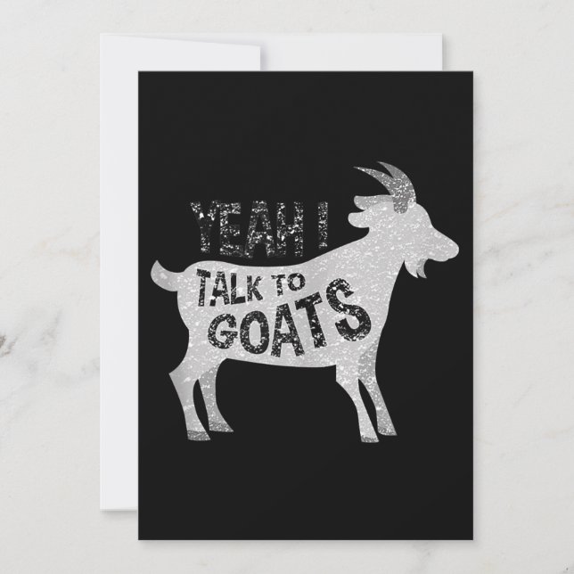 Goat Gifts for Goat Lovers Funny Save The Date (Front)