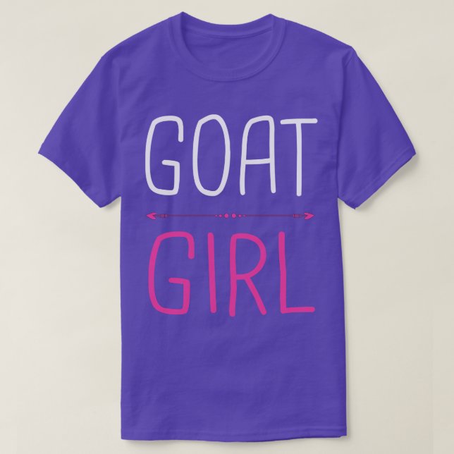 Goat Girl I Love Goats T-Shirt (Design Front)