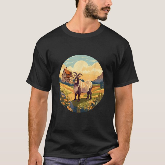 Goat Goat Farm Farmer 1 T-Shirt (Front)