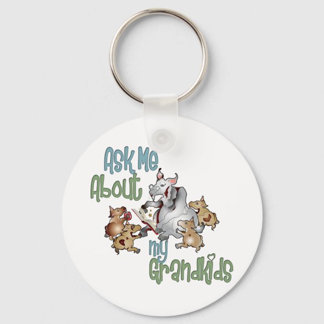 Goat Grand Kids - Grandma Key Ring (Front)