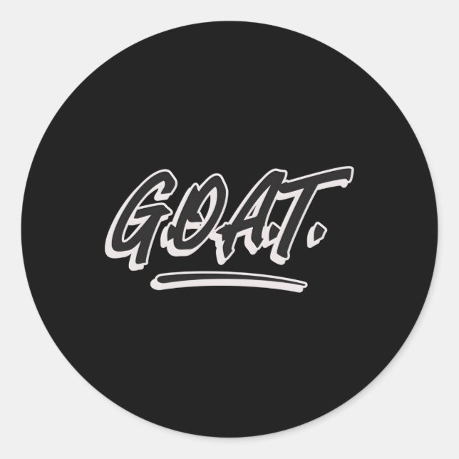Goat Greatest Classic Round Sticker (Front)