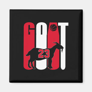 Goat (greatest Of All Time) Bysketbyll 23  Magnet