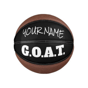 GOAT Greatest Of All Time custom mini basketball
