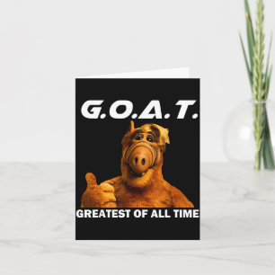Goat Greatest Of All Time Funny Meme  Card