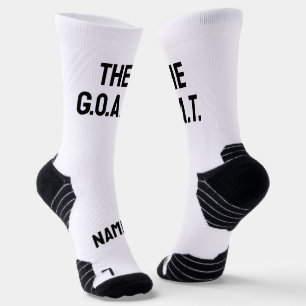 GOAT Greatest Of All Time funny personalized sport Socks
