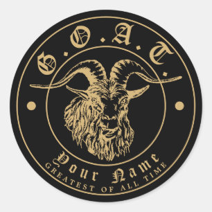 GOAT Greatest Of All Time Label Template