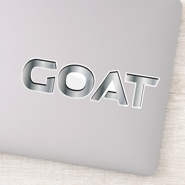 GOAT Greatest Of All Time Metallic Effect (Detail)