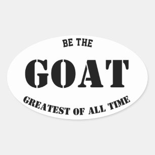 GOAT -Greatest of all time Oval Sticker