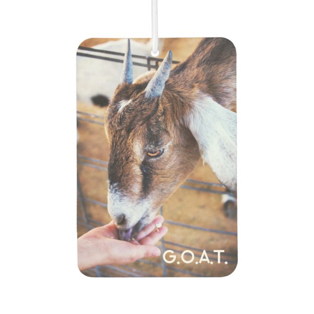 GOAT (Greatest of all times) Air Freshener (Front)
