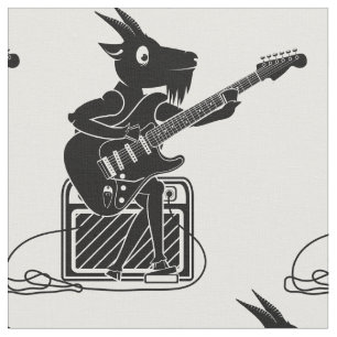 Goat Guitarist Fabric