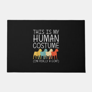 Goat Halloween Human Costume Doormat