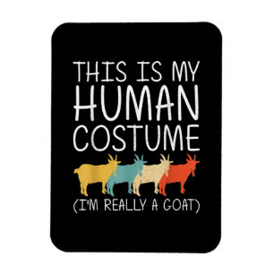 Goat Halloween Human Costume Magnet
