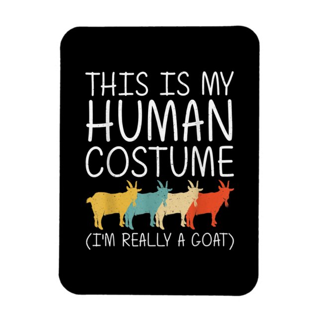 Goat Halloween Human Costume Magnet (Vertical)