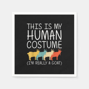Goat Halloween Human Costume Napkin