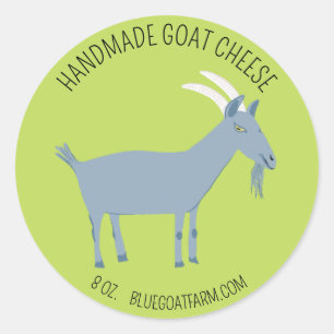 GOAT Handmade Gift Soaps Lotion Cheeses CUSTOM Classic Round Sticker