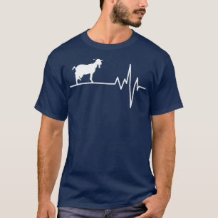 Goat Heartbeat Funny Goat Lover Animal Farming T-Shirt