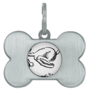 Goat horn ram custom personalise Anniversaries Pet ID Tag