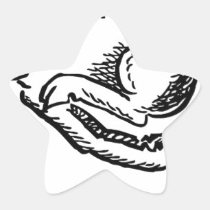 Goat horn ram custom personalise Anniversaries Star Sticker