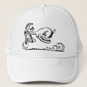 Goat horn ram custom personalise Anniversaries Trucker Hat