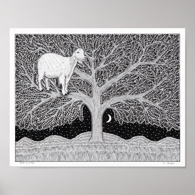 Goat in a Tree Poster (Front)