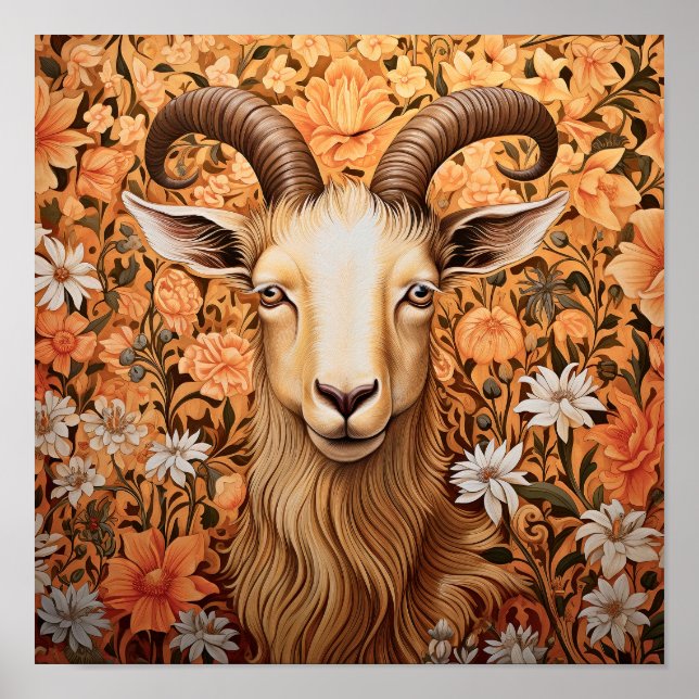 Goat in Meadow Poster (Front)