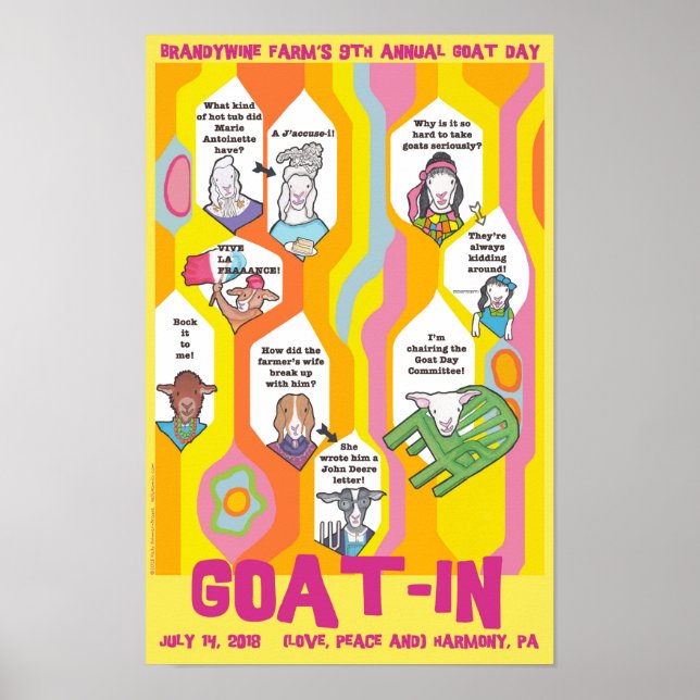 Goat-In Poster (11" x 17") (Front)