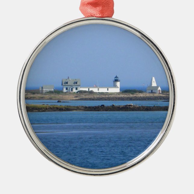 Goat Island Lighthouse Metal Tree Decoration (Front)
