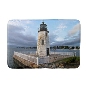 Goat Island Lighthouse, Rhode Island Bath Mat