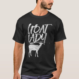 Goat Lady Animal   Goats Domestic Sheperd T-Shirt