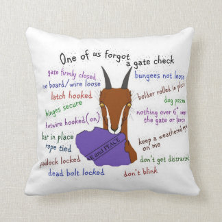 goat, lamancha, escape trouble cushion