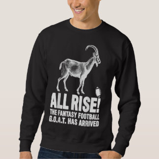 Goat league champion fantasy football sweatshirt