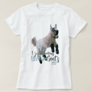 GOAT LOVE   I Just Freaking LOVE Baby Goats OK T-Shirt