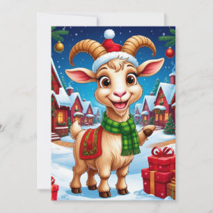 ❄️ Goat Lover Christmas Gift Year Of The Goat 2027 Invitation