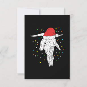 Goat Lover Christmas Holidays RSVP Card