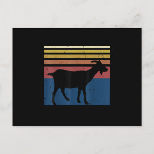 Goat Lover Gifts Vintage Retro Funny Farmer Farm Announcement Postcard