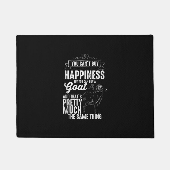 Goat Lover Goat Gift Doormat (Front)