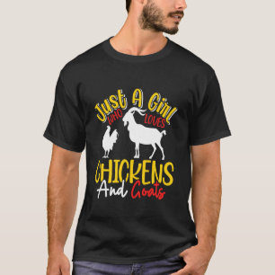 Goat Lover JUST A GIRL WHO LOVES GOATS Goat T-Shirt