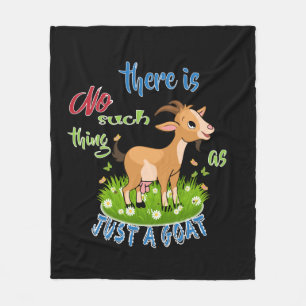 GOAT Lover Just a Goat GetYerGoat™ Fleece Blanket