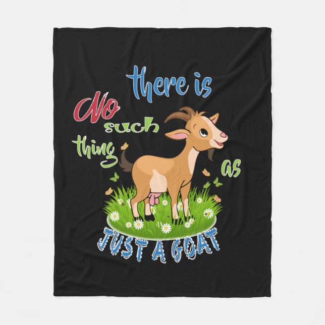 GOAT Lover | Just a Goat GetYerGoat™ Fleece Blanket (Front)