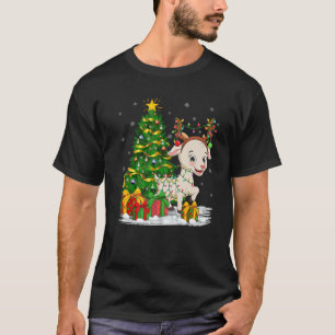 Goat Lover Matching Xmas Lighting Goat Christmas T-Shirt