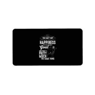 Goat Lover You Cant Buy Happiness Label