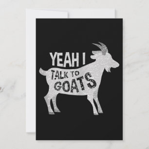 Goat Lovers Goat Joke Gift Invitation