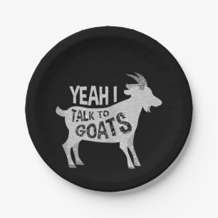 Goat Lovers Goat Joke Gift Paper Plate