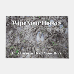 Goat Lovers Wipe your Hooves Muddy Doormat