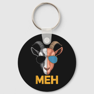 Goat Meh Funny Goat Lover Farmer Gift  Key Ring