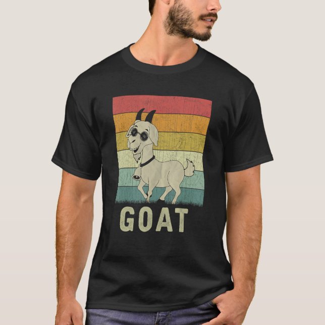Goat  Men Women Goat Retro T-Shirt (Front)